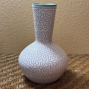 Vintage  Norwegian Elle Keramikk Pottery Vase Signed